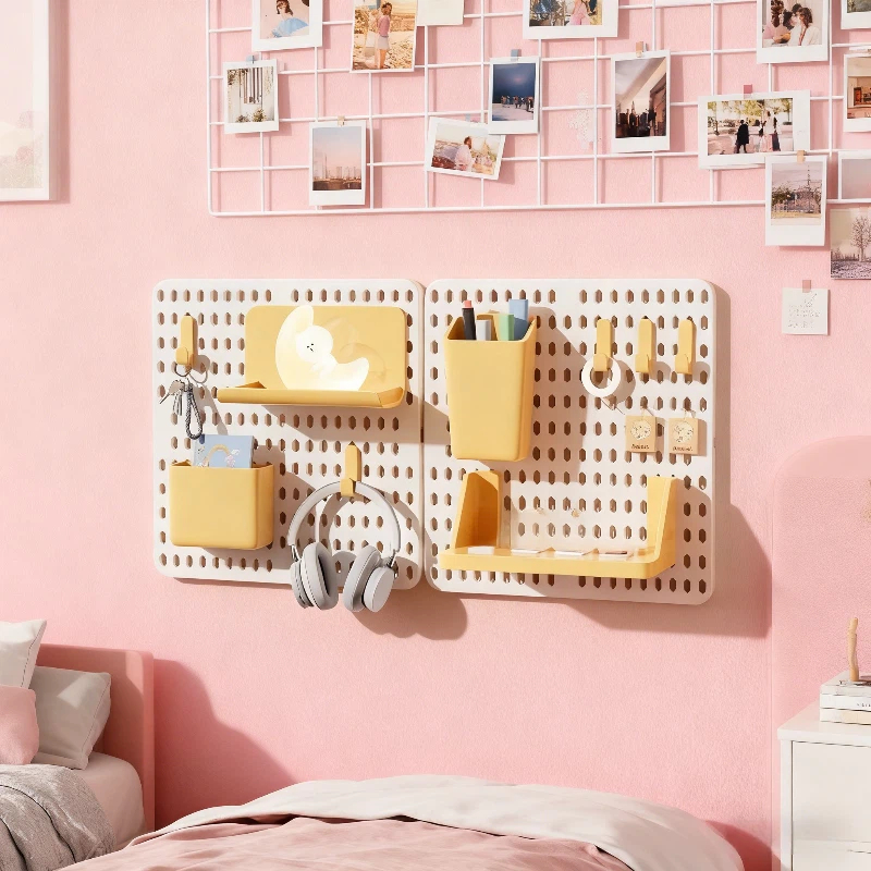 Bohrfreies, lochfreies Board-Aufbewahrungsregal, Wandhänge, multifunktionaler Wand- und Schreibtisch-Organizer, Studentenwohnheim-Goodies, Studenten-Schreibtischhaken, Wand-Aufbewahrungsregal,