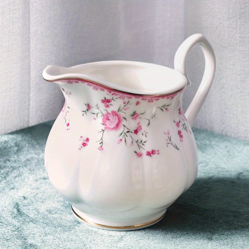 vintage floral tea set for women - elegant   & white porcelain tea party set with teapot, cups & saucers, spoons - wedding, bridal shower, tea party decorations - durable & easy-clean porcelain for formal or everyday use - ideal gift for  , wedding tableware,  ,  ,  , cups and saucers, home  , bridal party Product details 3
