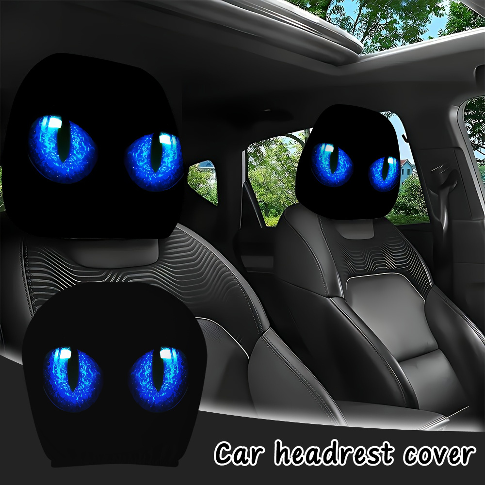 Eyes Headrest Covers, Front And Rear Driver Side Protectors, Models, For , Seat Protectors, Use, Ideal For Long Trips, Daily Commutes, Road Trips, And More - Decorations