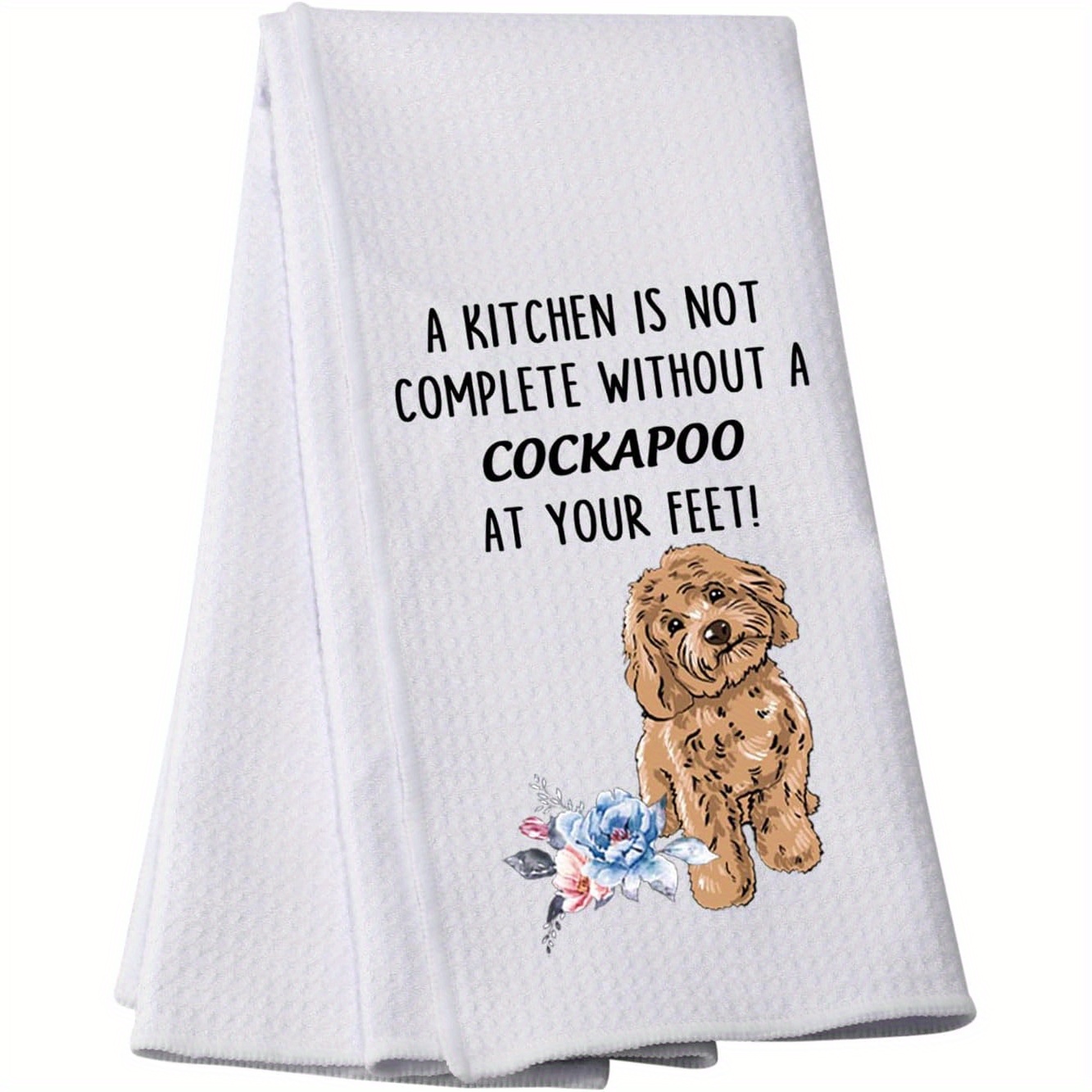 

Cockapoo Towel - , Polyester , Stripes, Combination , , 18x26 - For