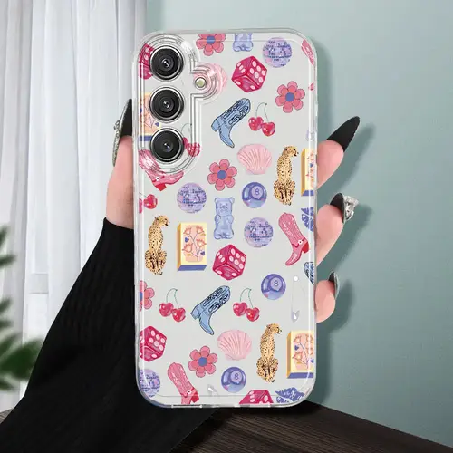fruit themed animal phone cases compatible with samsung galaxy a02 a03s a04 a05s a06 a13 a14 a15 a16 5g a21s cartoon transparent shockproof full coverage for a22 a23 a24 a25 a32 a34 a35 a50 a52 a53 a54 phone cases a55 a73 s21 ultra s22 plus s23 s24 fe simple and stylish shock resistant soft protective cases with unique