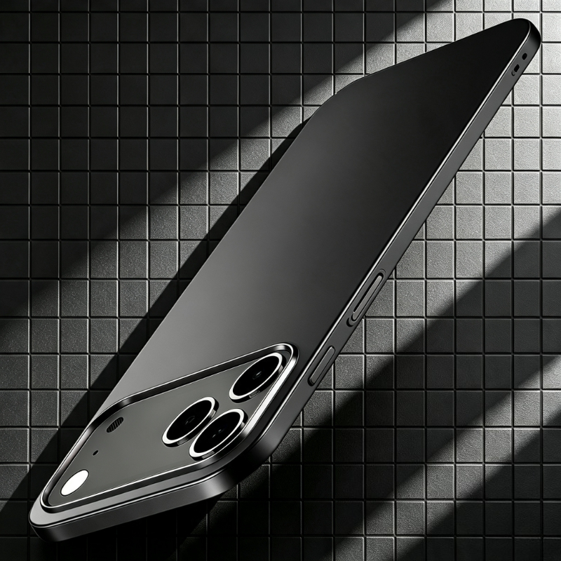 TEMU Phone Case - Metallic Slim Phone Case For Iphone 18 Pro Max, 18 Pro, 17, 16, 15, 14, 13, 12, 11. Profile, Fingerprint Resistant, -