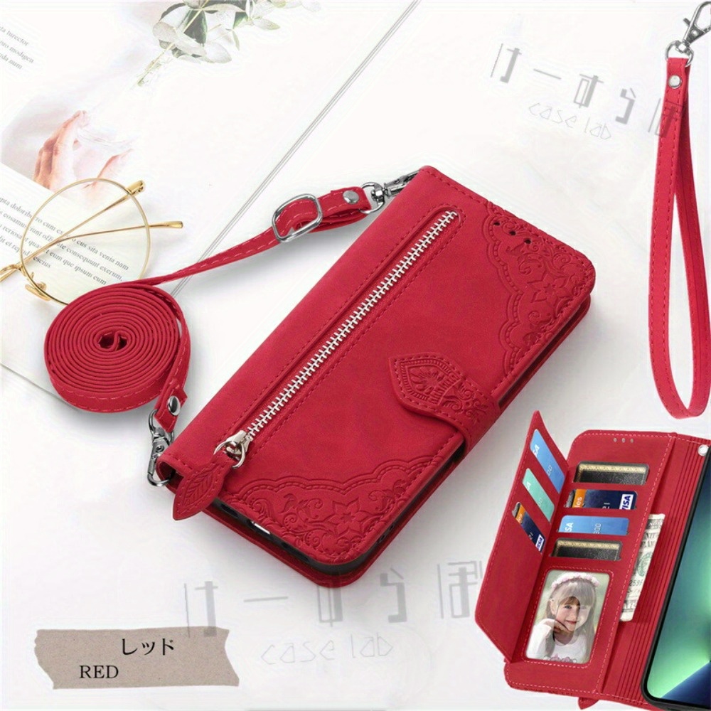 TEMU Smartphone Case With Coin Purse For Easy Smartphone 3a205kc Case Shoulder For Easy Smartphone 2 Notebook Type Case With Shoulder Strap Digno Sx3