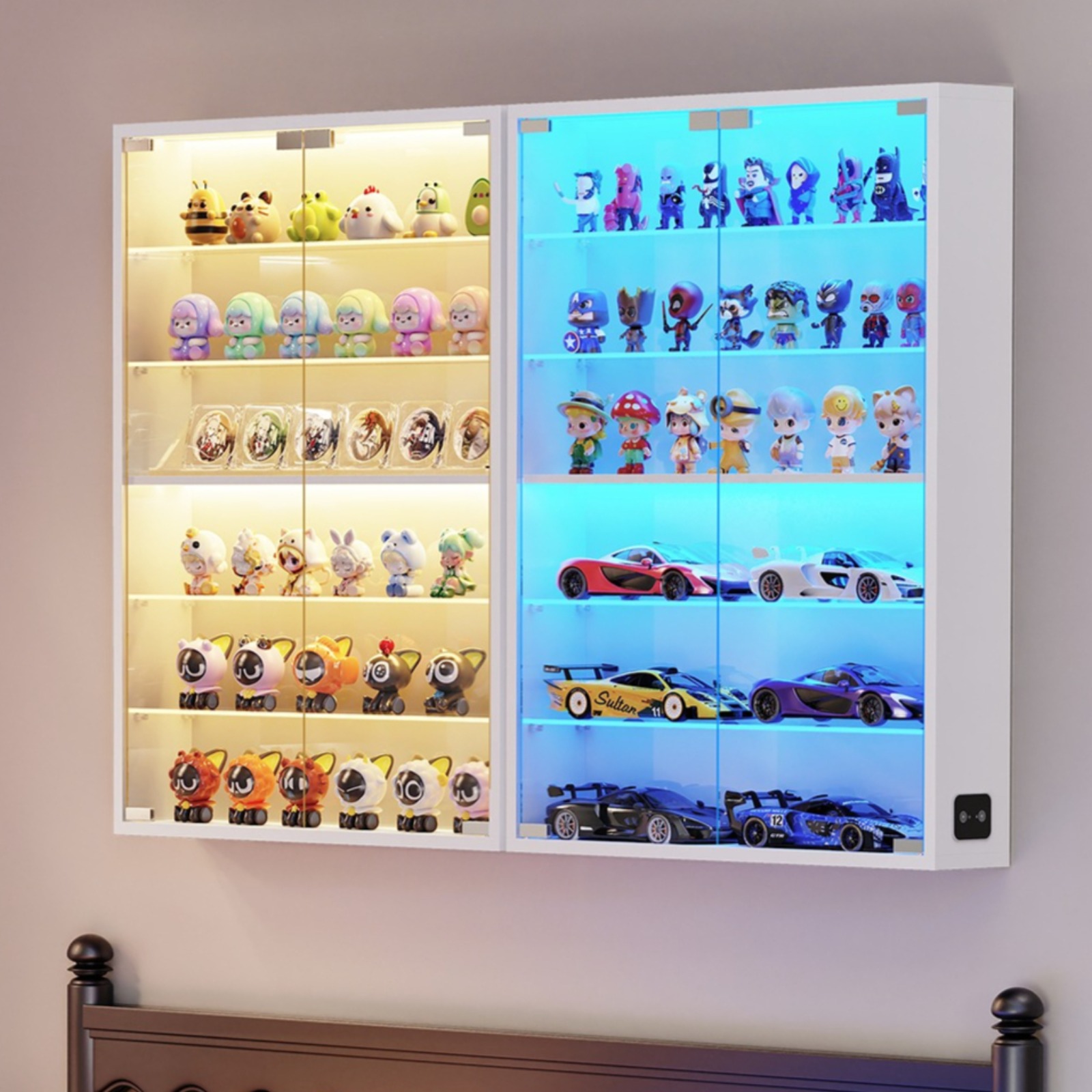 light up display case sold on Temu United States