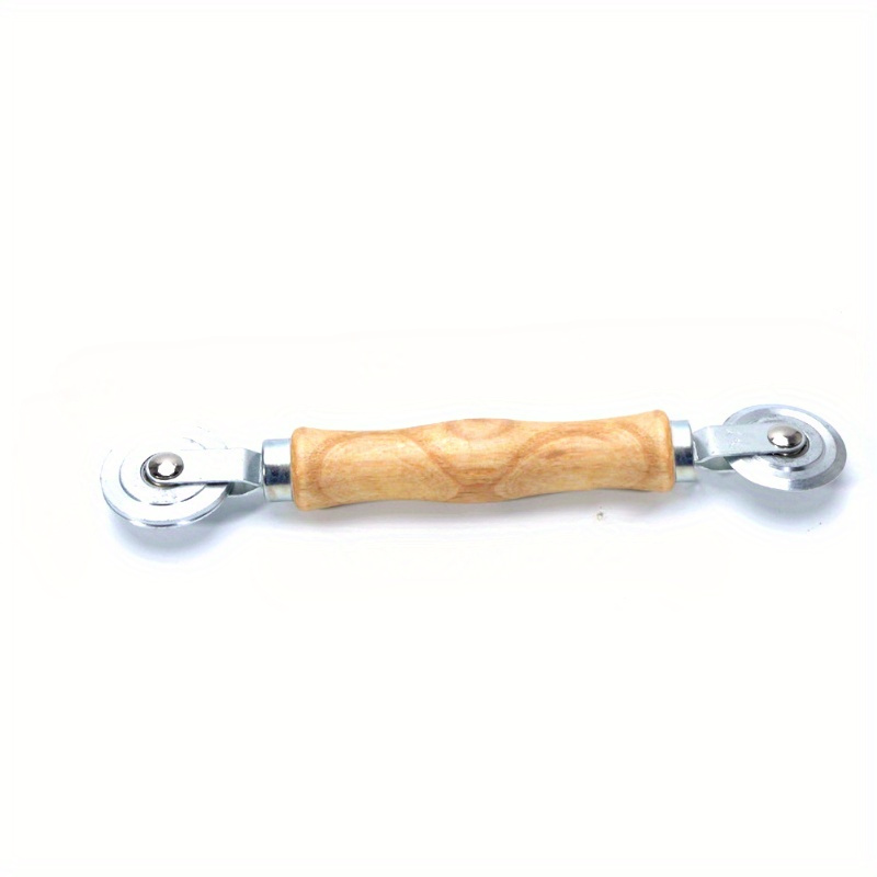 1pc Upgrade Your Home With A Durable Wooden Handle And Steel Wheel Rolling Tool For Installing Double Windows