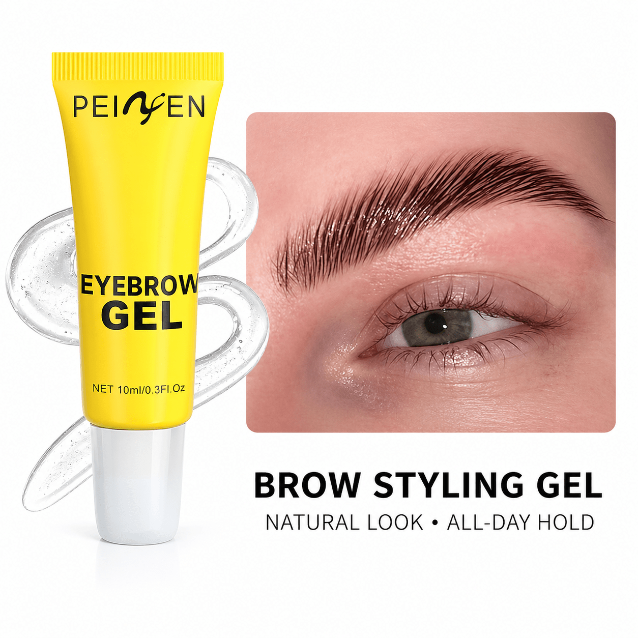 styling eyebrow gel. eyebrow styling cream with brush. waterproof and sweatproof.   shaped for   Product details 4