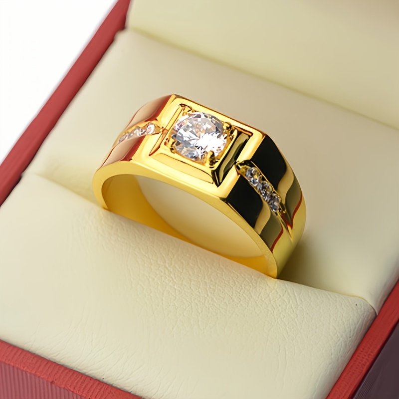 Men's 18K Plated Ring Set — Wedding & Anniversary Gift