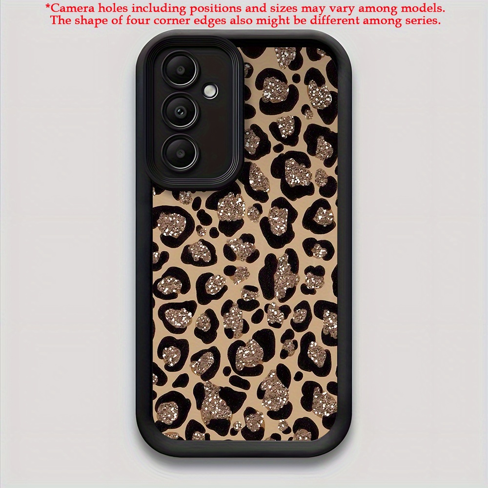 Image of Phone Case - 1pc Leopard Pattern Frosted All-inclusive Anti-fall Phone Case Suitable For For Galaxy S26/s25/s24/s23/s22 Ultra/plus A1516/25/35/36/55/ Protective Case