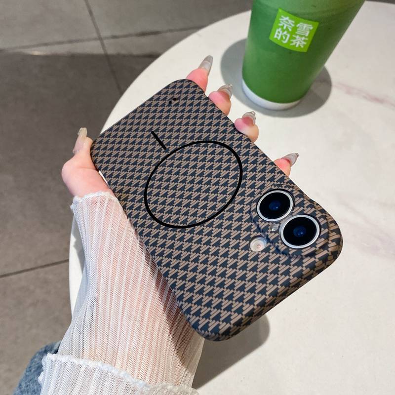 Frameless Magnetic Carbon Fiber Case For IPhone (11-16) – Slim & Shockproof