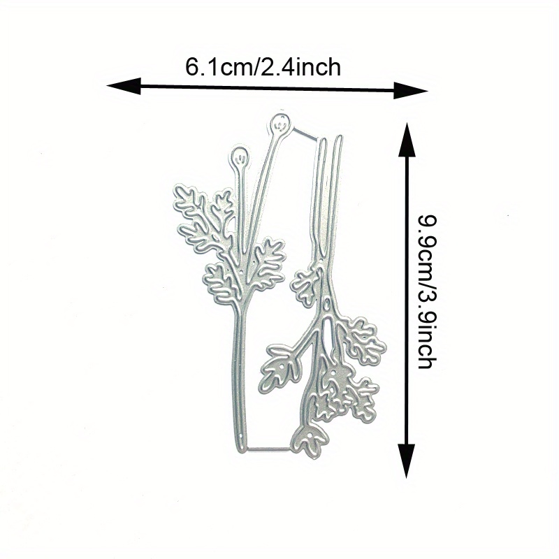 Image of Flower Leaves Metal Cutting Dies Mold Scrapbooking Decoration Paper Cards Craft Mould Blade Punch Embossing Stencils Template