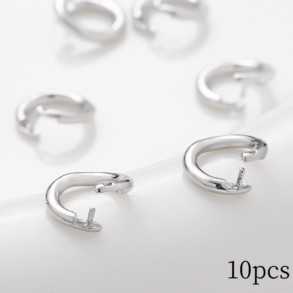 5/ 10pcs New Arrival Copper Silvery Golden Open Jump Rings 8mm Split Rings Connector For Necklace Bracelets Jewelry Making Additions