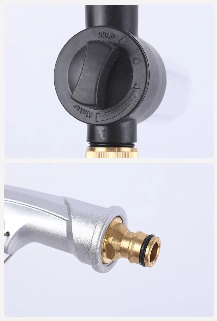 1pc all metal high pressure wash water gun with extended rod and foam sprayer for home use with foam pot ideal for car cleaning and garden watering applications details 10