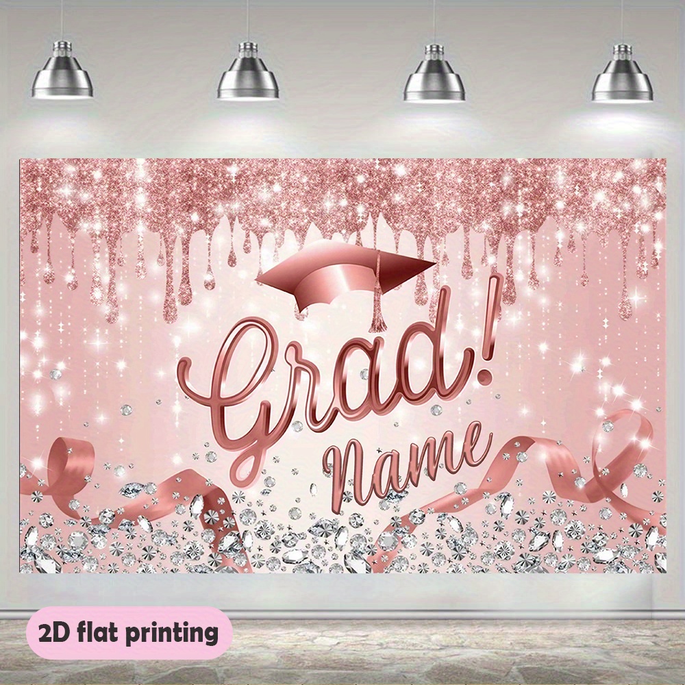 Class Of 2025 Pretty Backdrop Graduation Purple And Silver Congrats Grad Party Photo Backdrops Graduate Party Decorations Photography Studio Background