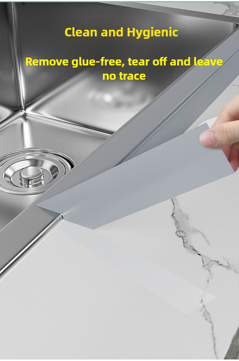 10 Meters of Tape, 50Mm Wide, Designed for Kitchen Repairs, Wall Patching, And Window Insulation. It Is Leakproof And Windproof, Suitable for Sealing Sinks And Toilets, Available in White, Black, Or Silvery Options