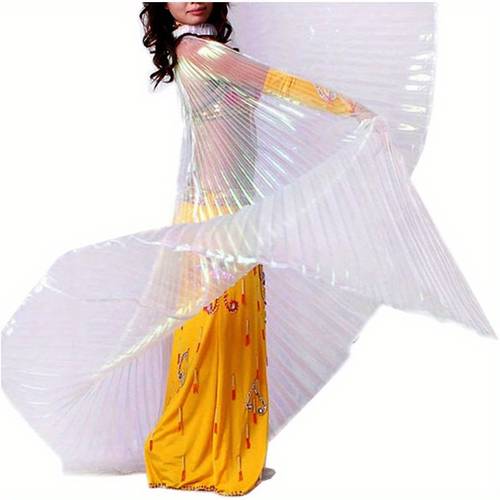set for belly dancing with wing dance featuring degree cape and a pair of retractable support poles for indian dance performances