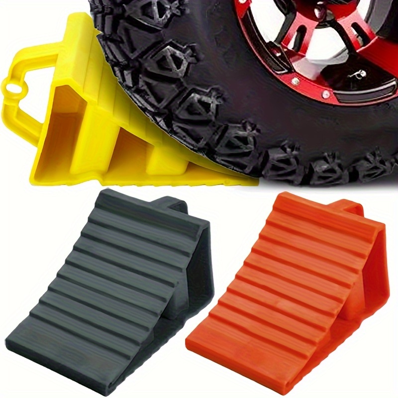 thumbnail image 2 of 4 Pack Heavy Duty Solid Wheel Chocks - For Truck, RV, Camper, Trailer, Car 2 of 5