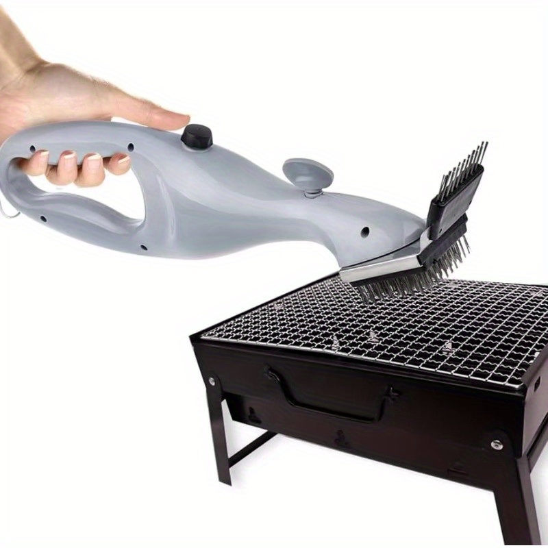 BBQ Grillbürste Borstenfrei – Mit Austauschbarem Schwammkopf & Schaber, Dampfreinigung