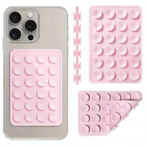 1 2 silicone anti slip suction cup for phones double sided silicone suction cup anti slip sticker for phones suction cup sticker for the back of phone power supplies
