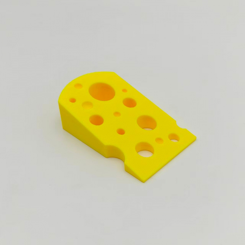 TEMU 【スイスチーズ ド】高耐久プラスチック製 - イエロー ドアウェッジ、可愛いチーズ型 - 安全な衝突防止バー、ドア下に最適、部屋、寝室、玄関ドアに (ネジ不要、簡単設置)、楽しい装飾、滑り止めベース、ペットオーナー、マンション生活に