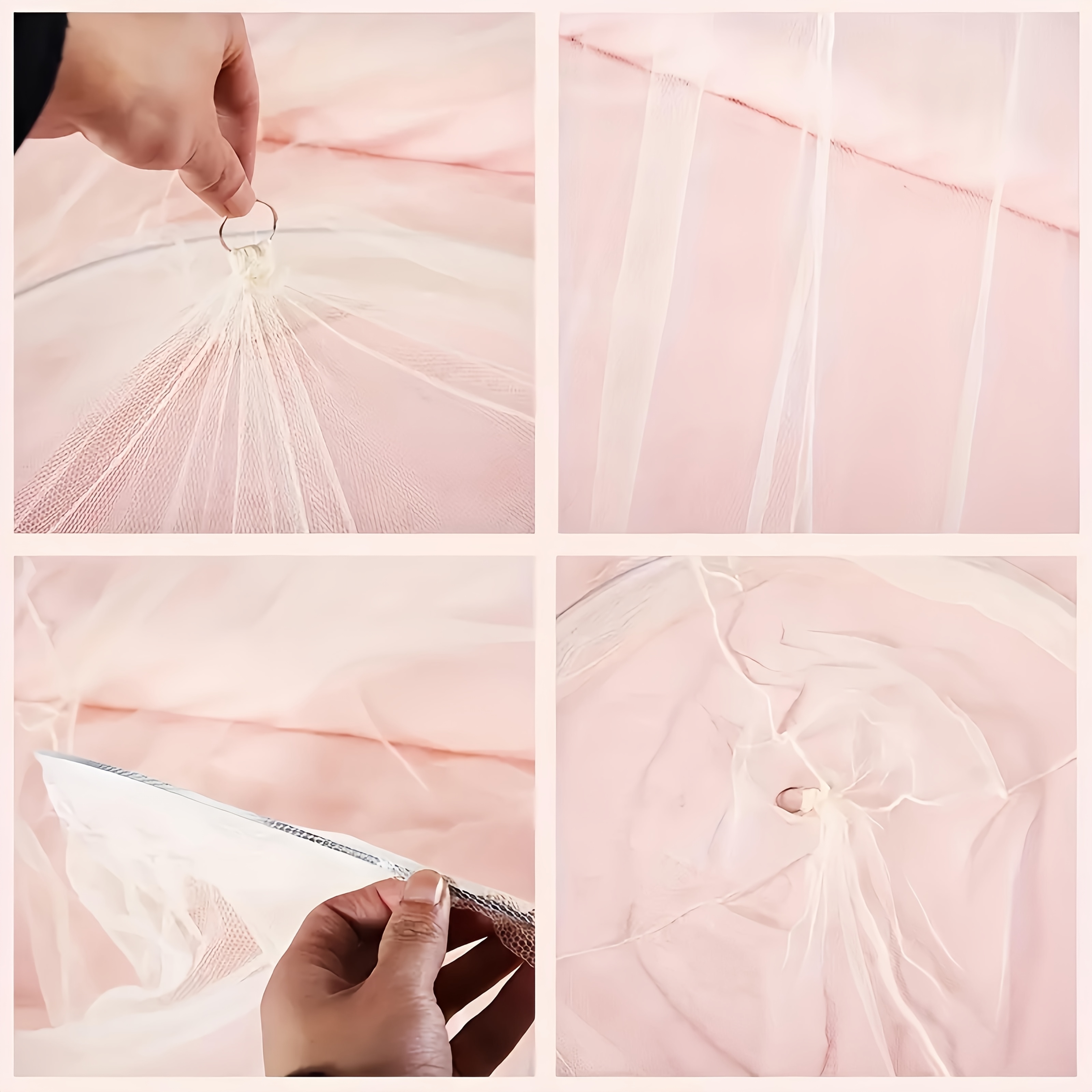 an elegant dome mosquito net with an     in   made of lightweight polyester hand wash only no electricity required durable bedroom mosquito protection design suitable for all types of rooms breathable mesh fabric Product details 5
