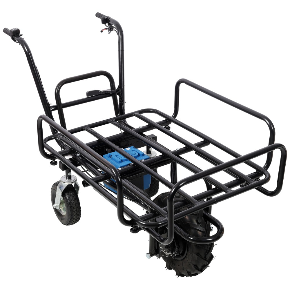 24v   350w electric transportation cart 265lbs load utility garden dump cart with metal handle and 16   heavy duty yard lawn wagon for   outdoor gardening cargo transport Product details 1