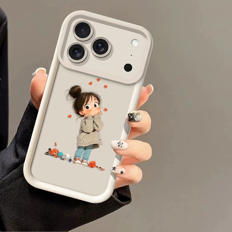 Image of Phone Case - Phone Case: Girl Tpu Soft Case For Iphone 17 Pro Max/16/15/14 Pro Max/13/12/11 Pro Max, Lightweight Shockproof And Drop-resistant Protection, Ideal Gift For All