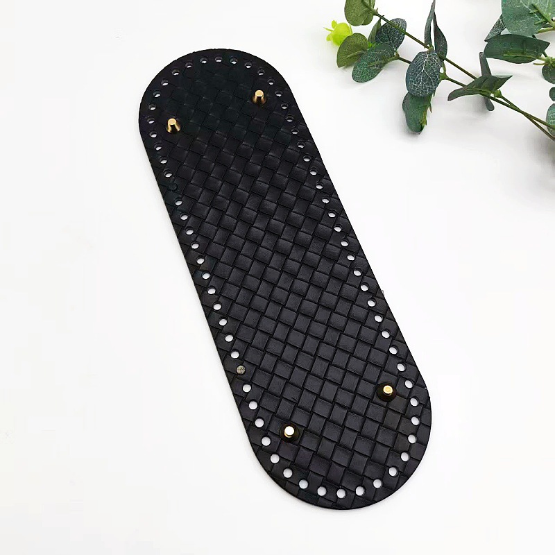 TEMU 1pc New Handmade Crochet Bag Base Plate With 5mm Weaving Holes And Hardened Quality For Wholesale - Ideal For Making Checkered Bags And Other