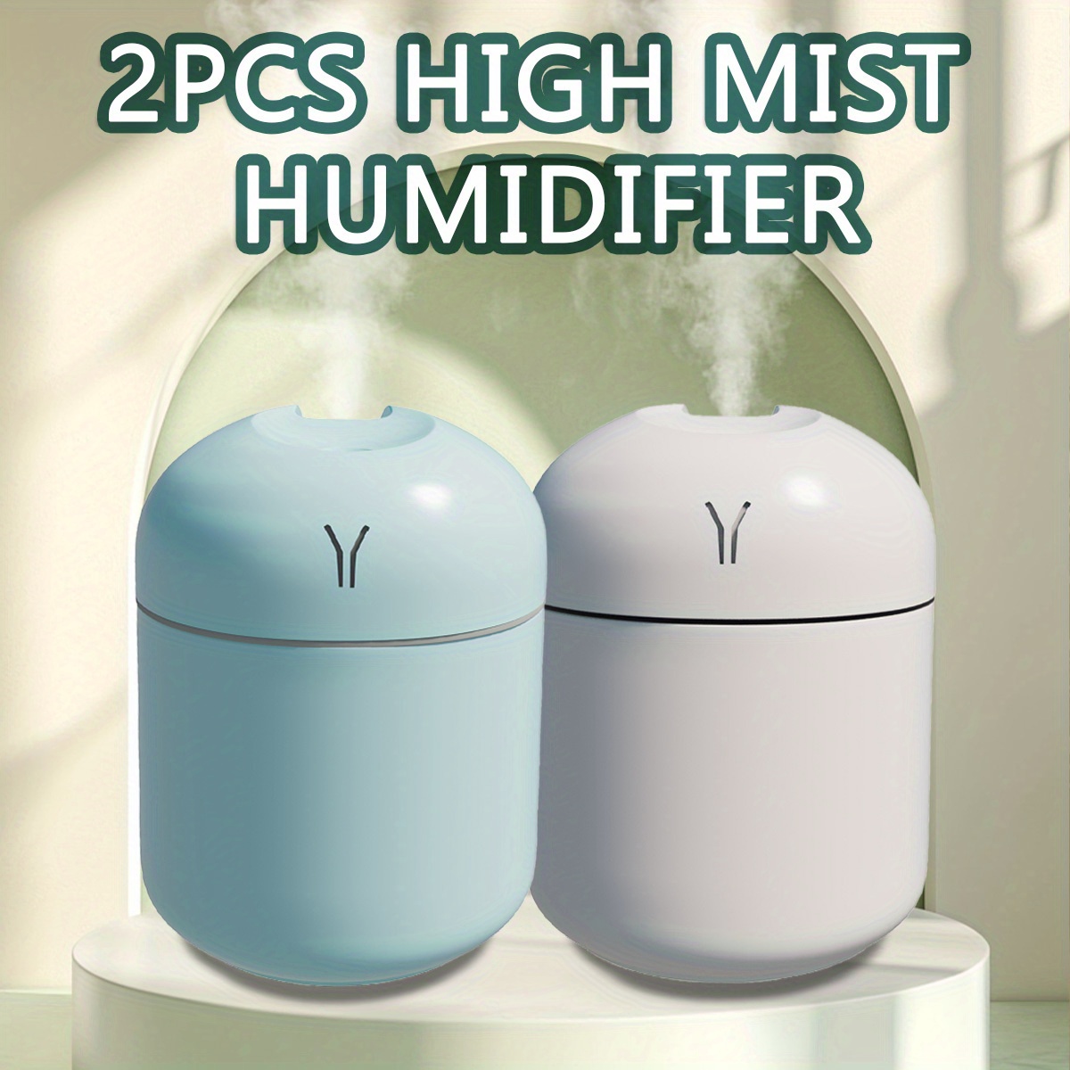 

2pcs Usb Color Diffuser Humidifier - Aroma Diffuser & Humidifier - , Night Light - For Home, Office, Bedroom - Air, Healthy Plants, - Breathe! Relax! Valentine's Day Gifts, Bedroom Decor