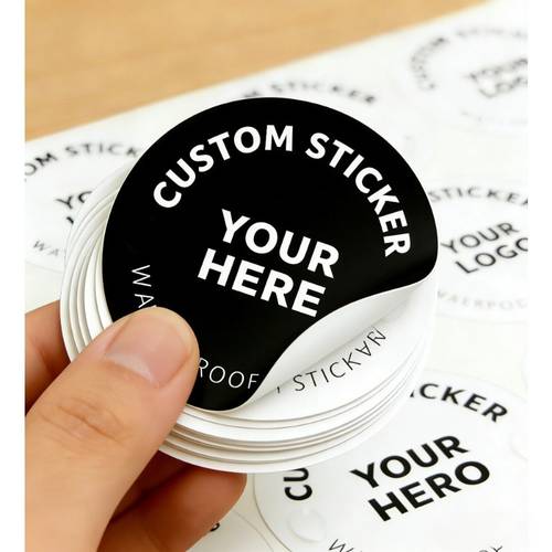 custom stickers 3 4 5 6 7cm 200 400pcs suitable for occasions labels custom logo stickers birthday party invitations thank supplies