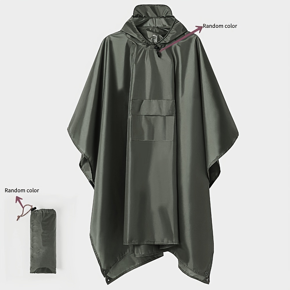 E-shop Drei-in-Eins Poncho Regenmantel, geeignet für Erwachsene und Studenten, Unisex, ideal zum Radfahren, Wandern und Outdoor-Trekking.