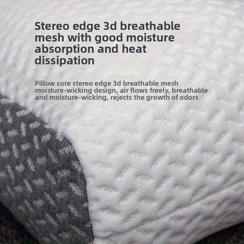 This Is an Ergonomic Traction Pillow Designed for Neck Support, Featuring a Breathable 3D Mesh And Firm Support for Better Sleep. It Is Suitable for Home Use
