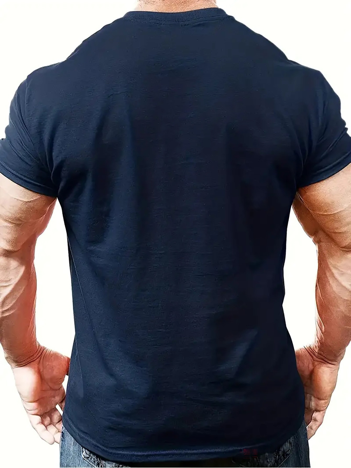 Men's casual and fashionable minimalist lines - C-Calvin printed T-shirt, round neck comfortable polyester fabric, suitable for daily wear as fashionable streetwear, Men's clothing