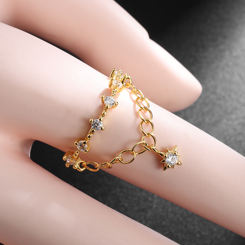 Fashionable Cubic Synthetic Zirconia Open-Ended Ring