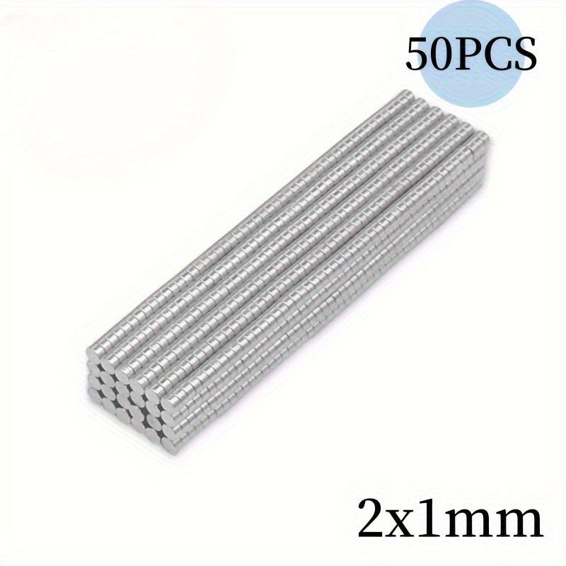 Image of 50pcs 2x1mm, Round Magnet, No Installation, For Warehouse Decoration, Warehouse Accessories, Suitable For Valentine's Day, Easter, Etc