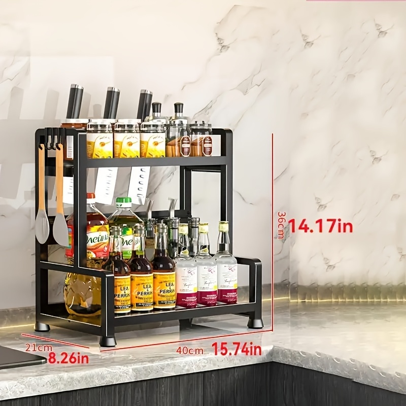 A Versatile Kitchen Storage Solution Featuring a 2-3 Tier Rack for Spices, Candies, And Seasonings, Designed to Optimize Space in Your for Home And Kitchen. This Sturdy Steel Construction Is Perfect for Countertop Use And Compact Stove Organization 10 A Versatile Kitchen Storage Solution Featuring a 2-3 Tier Rack for Spices, Candies, And Seasonings, Designed to Optimize Space in Your for Home And Kitchen. This Sturdy Steel Construction Is Perfect for Countertop Use And Compact Stove Organization