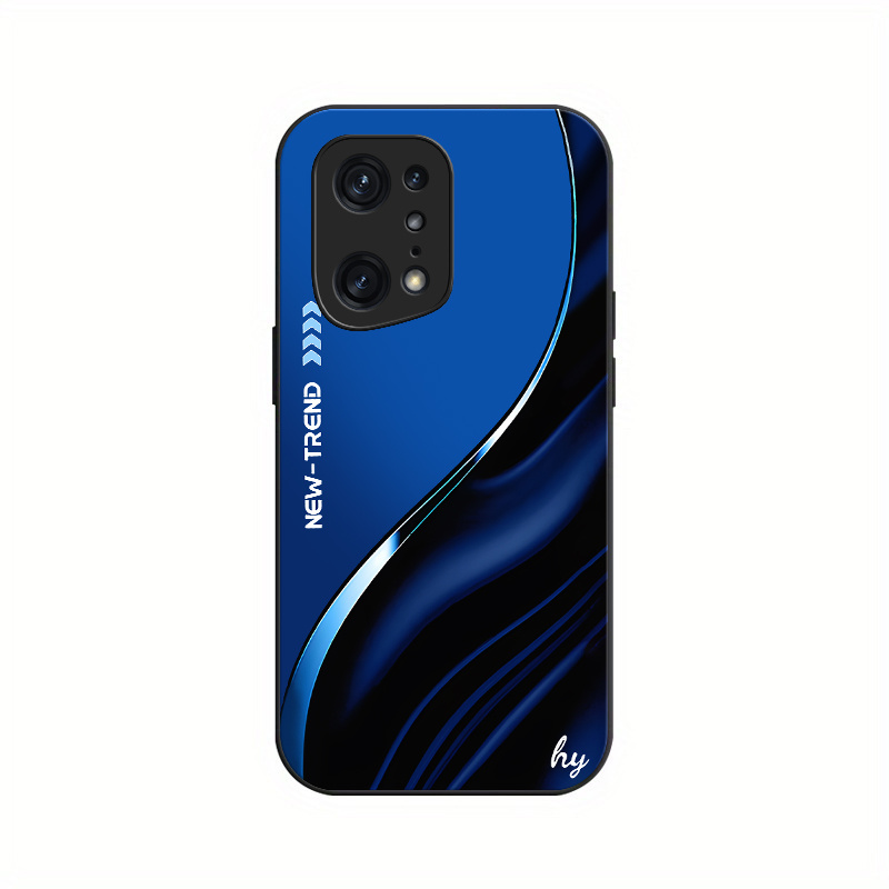 TEMU Fashion Hard Phone Case Suitable For Oppo Find X5 Pro Minimalist Fashion Tempered Glass Protective Cover
