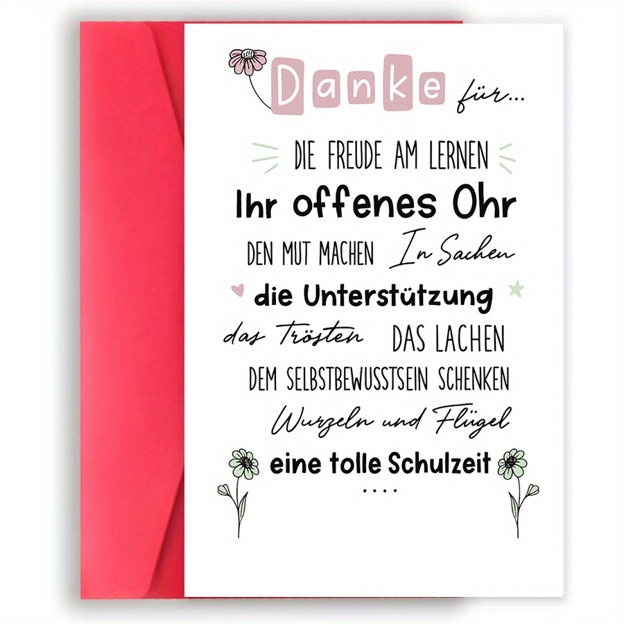 E-shop lustige Geschenke "Dankeskarte für Lehrer oder Mentoren - Anerkennung für ihre Unterstützung, Humor, Führung und ein unglaubliches