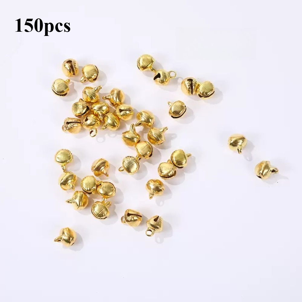TEMU Clochettes en fer de , couleur dorée, de , clochettes de décoration de ruban de pince à cheveux 150 pièces dorées, décoration de bijoux à ,