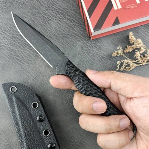 high hardness straight knife d2 steel g10 handle outdoor camping survival edc pocket knife practical cutting knife mens gift