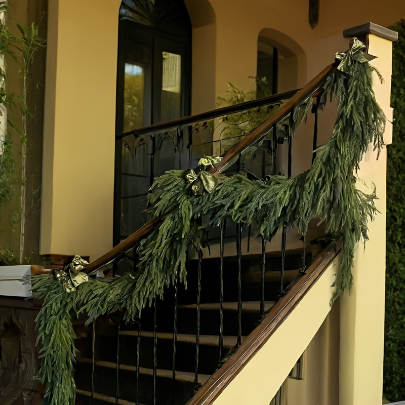 

9ft Lifelike Artificial Pine Garland - Ideal For Christmas Mantle & Staircase Decor, Indoor/outdoor Wreath Accent, , Branch