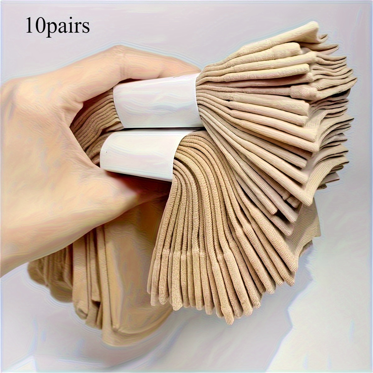 10 Pairs Durable Crew Socks, Casual Anti-hook Soft & Comfortable Socks For Fall & Winter, Women's Stockings
