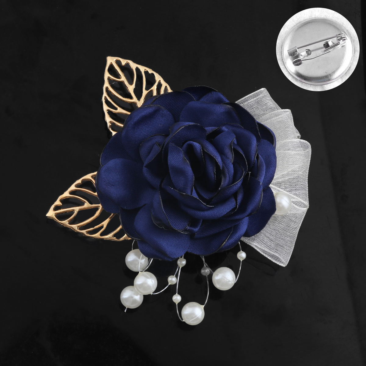 1pc elegant groom royal blue corsage - Temu Bahrain