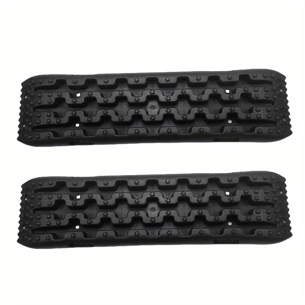 TEMU 2pcs Car Escape Board, Off-road Outdoor Anti-sinking Board, Snow And Mud Self-rescue Emergency Anti-slip Escape Board Reinforced With Pp Material, Of Bearing A Weight Of 10