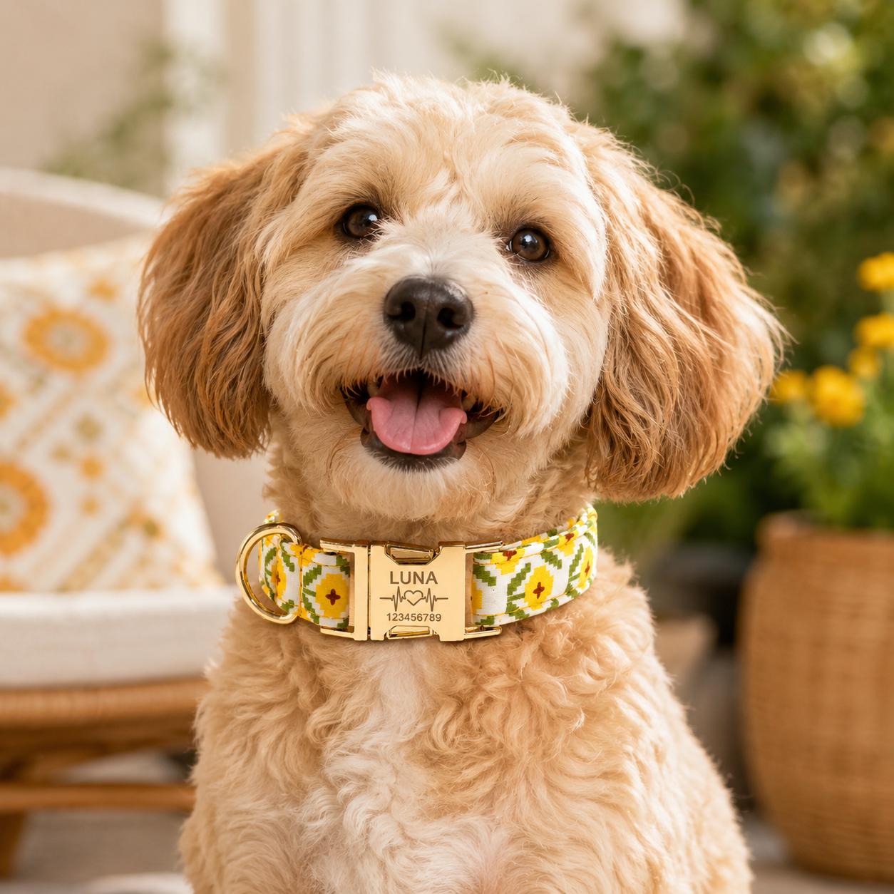 Custom Name & Phone Number Pet Collar, Universal Personalized Design