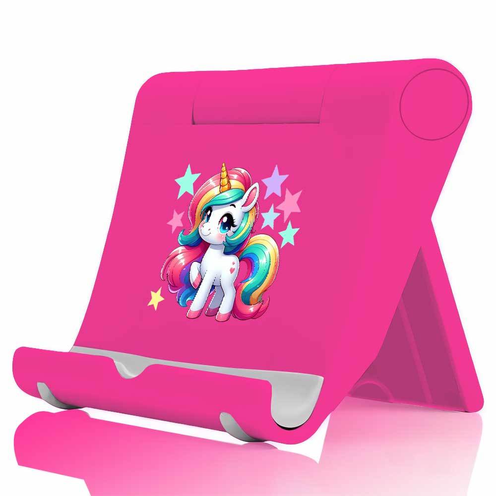 TEMU 1pc, Support Téléphone Pliable Portable Étoile Licorne, Support Téléphone Attrayant, Options Multicolores, Idéal pour Décoration de Bureau et