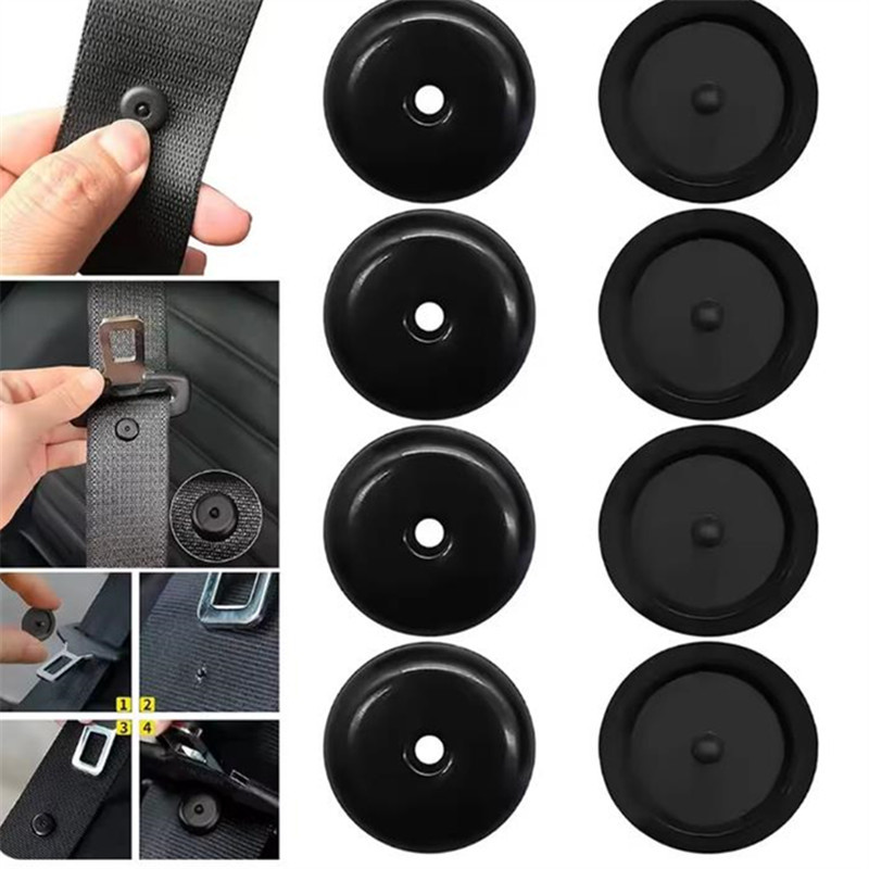 30 Paires Boutons De Ceinture De Sécurité - Universel Pour Voiture - Bloque Ceinture Anti-Glisse - Noir/Gris/Beige - 13