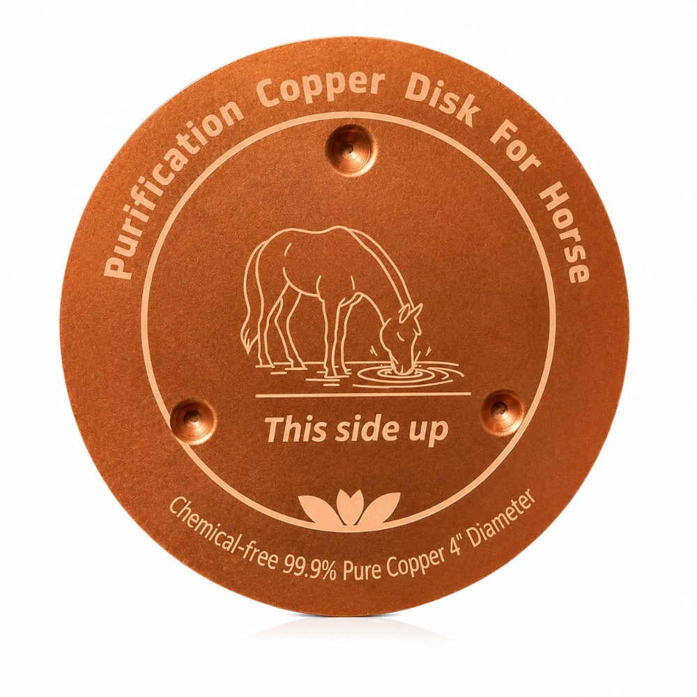 TEMU 1/2pcs Purification Tray, 99.9% Pure Copper, Three- Design. Suitable For Pets Including Horses, Dogs, Cats, Cattle, Chickens, Birds, Etc.
