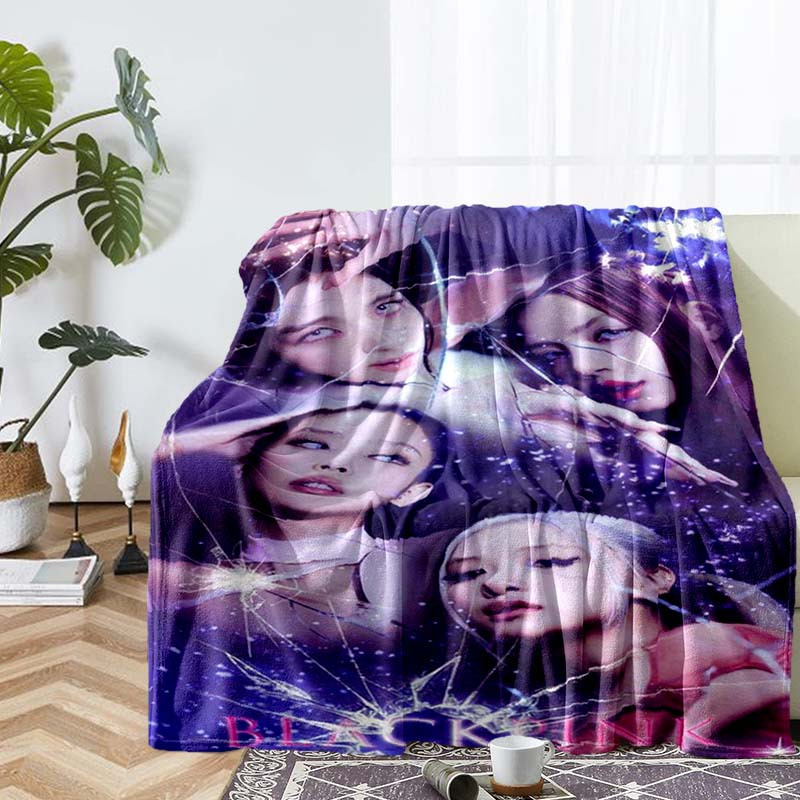 

Couverture en Flanelle Douce du Groupe de Stars K-Pop - Moderne, Confortable & Lavable en Machine pour et , Confort Toutes , Préférée de Tous, Imprimé