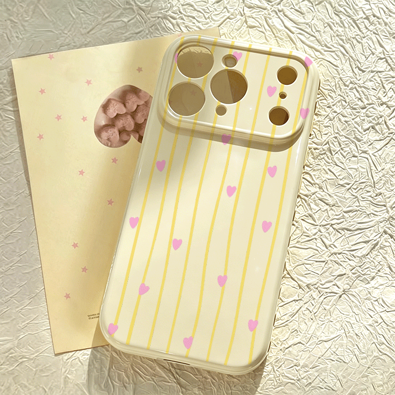 TEMU Phone Case - Light Yellow Narrative Pattern Case For Iphone 17 Pro Max, Compatible With Iphone 17 Pro/16 Pro/16 Plus/15/14/13p/12/11, Anti-drop,