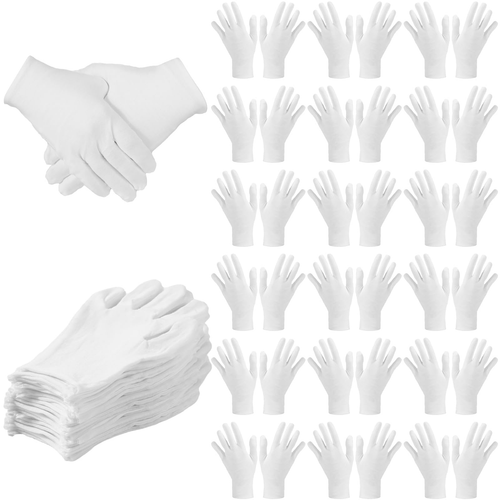 120pcs cotton gloves bulk stretchy work inspection gloves for women men handling art